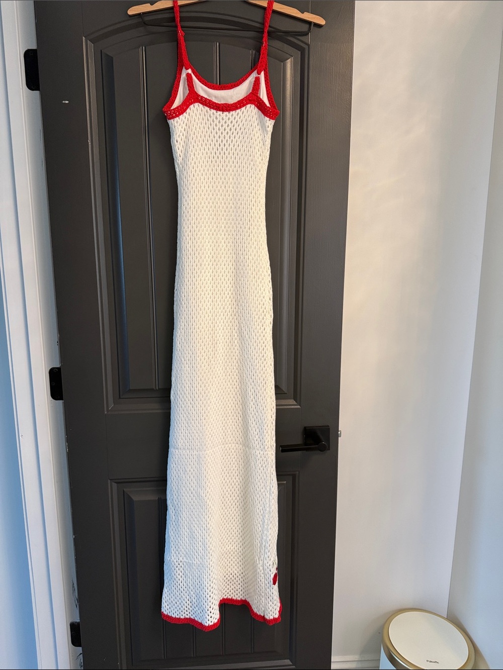 Fashion Nova White Crochet Maxi Dress (XS) - Picture 3 of 3